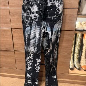 Gaultier Graphic Black and White Women's Jeans